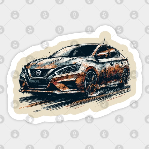 Nissan Sentra Sticker by Vehicles-Art